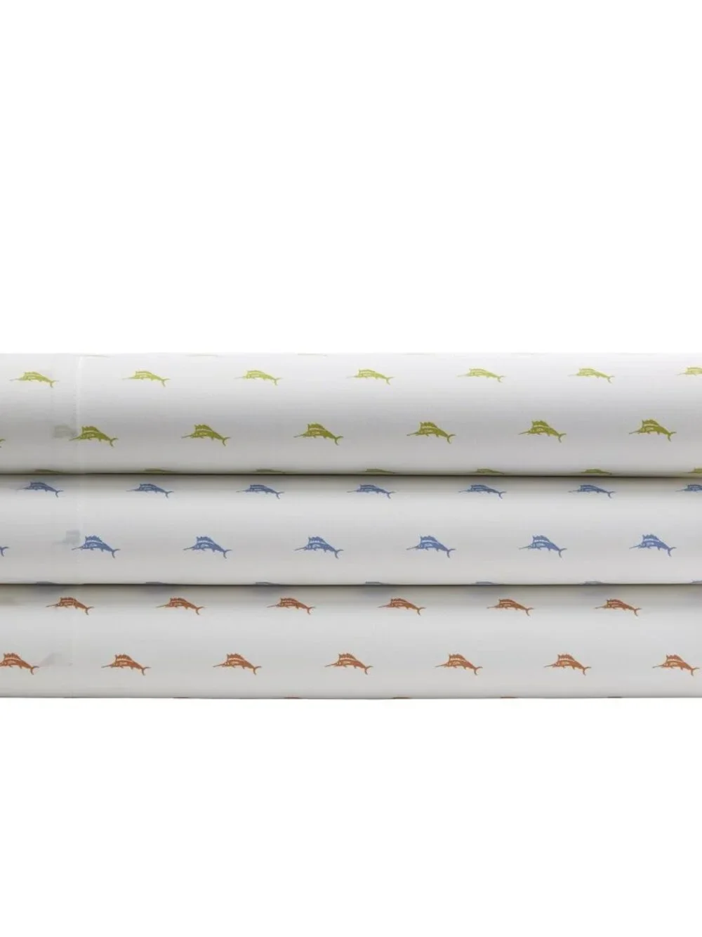 TOMMY BAHAMA Signature Sailfish Pattern QUEEN Sheet Set